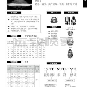 槽縫式扇形噴嘴TB型