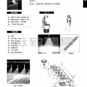 高沖擊力扇形噴嘴--P系列