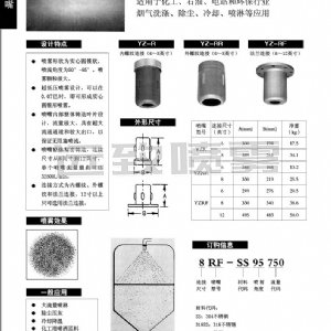 超大流量實心圓錐形噴嘴--YZR系列